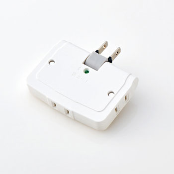 ELECOM T-KTR04WH コーナータップ(雷ガード付き)