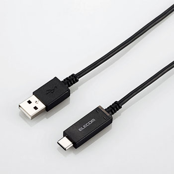 ELECOM MPA-AC03SNBK USB2.0ケーブル（温度検知機能付き、A-C）