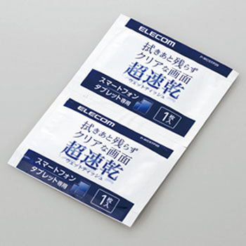 ELECOM P-WCSTP20 超速乾ウェットティッシュ(個包装タイプ)