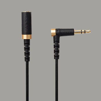 ELECOM EHP-35ELS10BK ヘッドホン・イヤホン用延長コード(高耐久モデル)