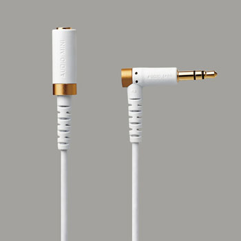 ELECOM EHP-35ELS30WH ヘッドホン・イヤホン用延長コード(高耐久モデル)