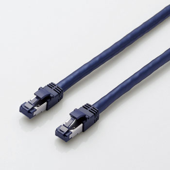 ELECOM LD-OCTT/BM100 カテゴリー8対応LANケーブル(ツメ折れ防止)