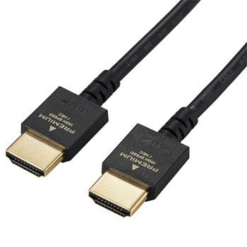 ELECOM DH-HDP14ES10BK PREMIUM HDMIケーブル(スリムタイプ)