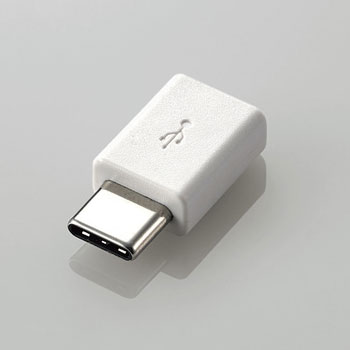 ELECOM MPA-MBFCMADNWH USB2.0変換アダプタ（Type-C-micro-B）