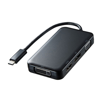 サンワサプライ AD-ALCHVDVDP 変換アダプタ USBTypeC-HDMI/VGA/DVI/DisplayPort