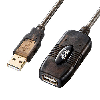 サンワサプライ KB-USB-R230 30m延長USBアクティブリピーターケーブル