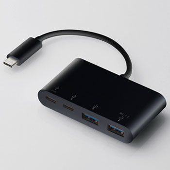 ELECOM U3HC-A423P5BK USB Type-Cコネクタ搭載USBハブ