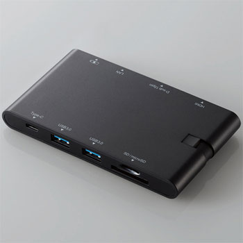 ELECOM DST-C05BK USB Type-C接続モバイルドッキングステーション