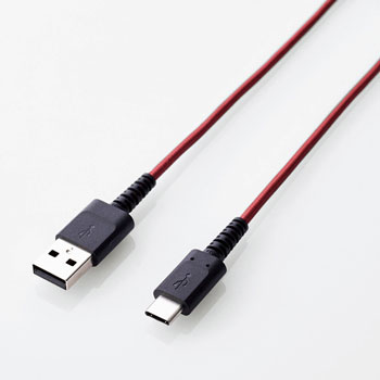 ELECOM MPA-ACS03NRD 高耐久USB Type-Cケーブル