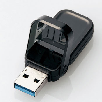 ELECOM MF-FCU3032GBK フリップキャップ式USBメモリ