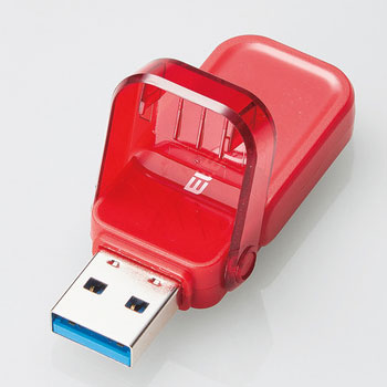 ELECOM MF-FCU3032GRD フリップキャップ式USBメモリ