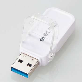 ELECOM MF-FCU3032GWH フリップキャップ式USBメモリ
