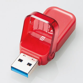 ELECOM MF-FCU3064GRD フリップキャップ式USBメモリ