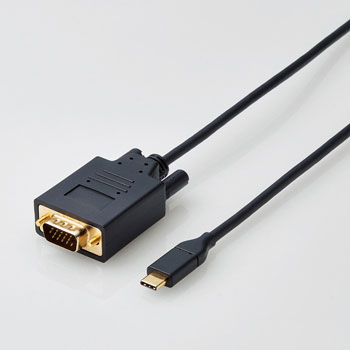 ELECOM CAC-CVGA20BK USB Type-C用VGA変換ケーブル