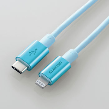ELECOM MPA-CLPS10BU USB-C to Lightningケーブル（耐久仕様）