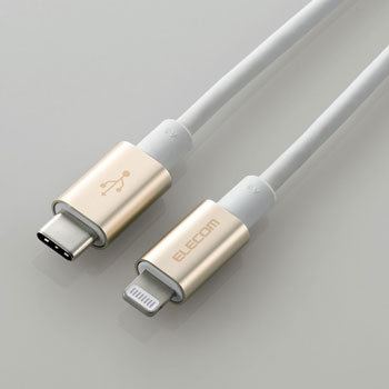 ELECOM MPA-CLPS10GD USB-C to Lightningケーブル（耐久仕様）