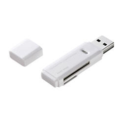 サンワサプライ ADR-MSDU2W USB2.0カードリーダーホワイト