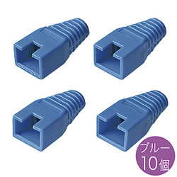 サンワサプライ ADT-MC7BL モジュラーカバー(先付けタイプ・ブルー) 1パック=10個