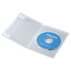 サンワサプライ DVD-TN1-10C DVDトールケース(1枚収納) 1パック=10枚