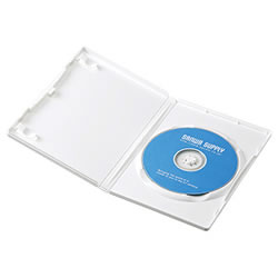 サンワサプライ DVD-TN1-10W DVDトールケース(1枚収納) 1パック=10枚