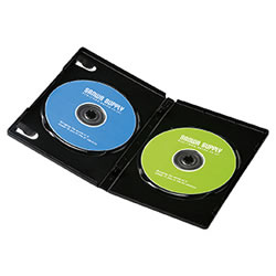サンワサプライ DVD-TN2-30BK DVDトールケース(2枚収納) 1パック=30枚