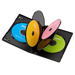 サンワサプライ DVD-TN6-10BK DVDトールケース(6枚収納) 1パック=10枚