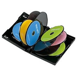 サンワサプライ DVD-TW10-03BK DVDトールケース(10枚収納) 1パック=3枚