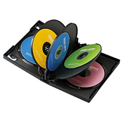 サンワサプライ DVD-TW8-01BK DVDトールケース(8枚収納)