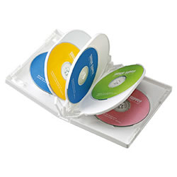 サンワサプライ DVD-TW8-03W DVDトールケース(8枚収納) 1パック=3枚