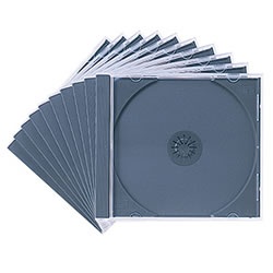 サンワサプライ FCD-PN10BK DVD・CDケース(ブラック) 1パック=10枚