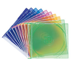 サンワサプライ FCD-PU10MX DVD・CDケース(5色ミックス) 1パック=10枚