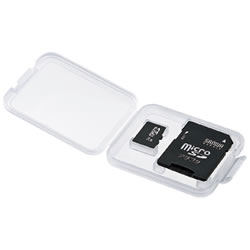 サンワサプライ FC-MMC10MIC メモリーカードクリアケース(microSD用)