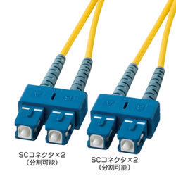 サンワサプライ HKB-SCSC1-20L 光ファイバケーブル