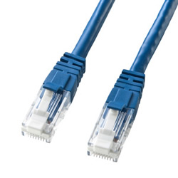 サンワサプライ KB-T6TS-15BL つめ折れ防止CAT6LANケーブル