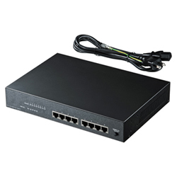 サンワサプライ LAN-SWHPOE44 PoE対応スイッチングHUB