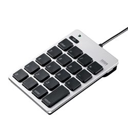 サンワサプライ NT-M18UHSV USB2.0ハブ付テンキー