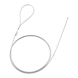 サンワサプライ SLE-13W Eセキュリティ(1.0m 1.5mm片側かしめなし)