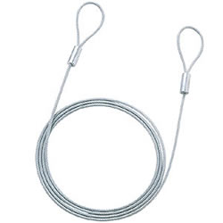 サンワサプライ SLE-1W-2 Eセキュリティ(ワイヤー、2.0m・3.5mm)