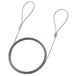 サンワサプライ SLE-2W Eセキュリティ(ワイヤー、1.5m・1.0mm)