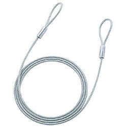 サンワサプライ SLE-8W-2 Eセキュリティ(ワイヤー、2.0m・4.6mm)