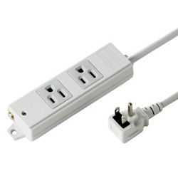 サンワサプライ TAP-KE2NL-3 工事物件タップ(2個口・3m)