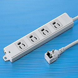 サンワサプライ TAP-KE4L-3 工事物件タップ(4個口・3m)