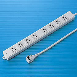 サンワサプライ TAP-KE8L-3 工事物件タップ(8個口・3m)