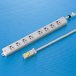 サンワサプライ TAP-KH8-3 工事物件タップ(8個口・3m)