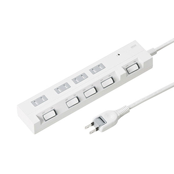 サンワサプライ TAP-S16-2 節電エコタップ(2P、4個口、2m)