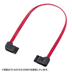 サンワサプライ TK-SATA3-05MH 右右L型シリアルATA3ケーブル