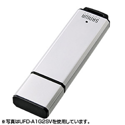 サンワサプライ UFD-A1G2SVK USB2.0メモリ1GB シルバー