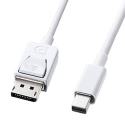 サンワサプライ KC-DPM2W ミニ-DisplayPort変換ケーブル2m