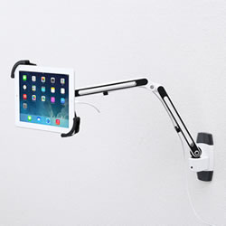 サンワサプライ CR-LATAB11 7〜11インチ対応iPad・タブレット用アーム (壁面用・2本アーム)