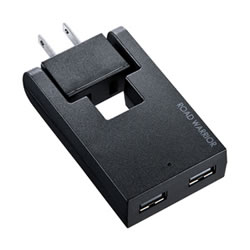 サンワサプライ TR-AD2USBBK スイングUSB充電タップ